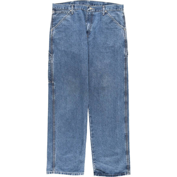 00'S Wrangler CARPENTER denim painter pants for men, W35 equivalent cotton blue type Vintage Second Hand