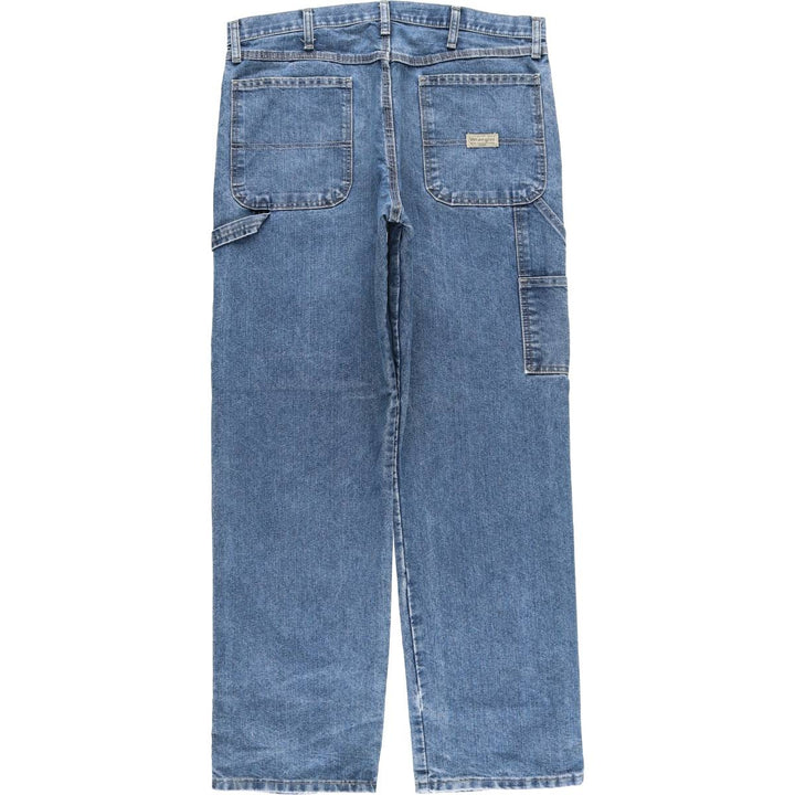 00'S Wrangler CARPENTER denim painter pants for men, W35 equivalent cotton blue type Vintage Second Hand