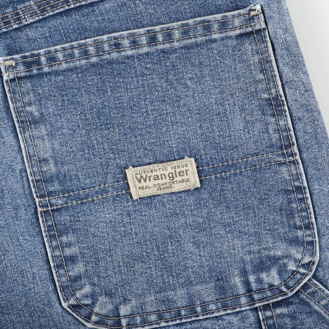 00'S Wrangler CARPENTER denim painter pants for men, W35 equivalent cotton blue type Vintage Second Hand