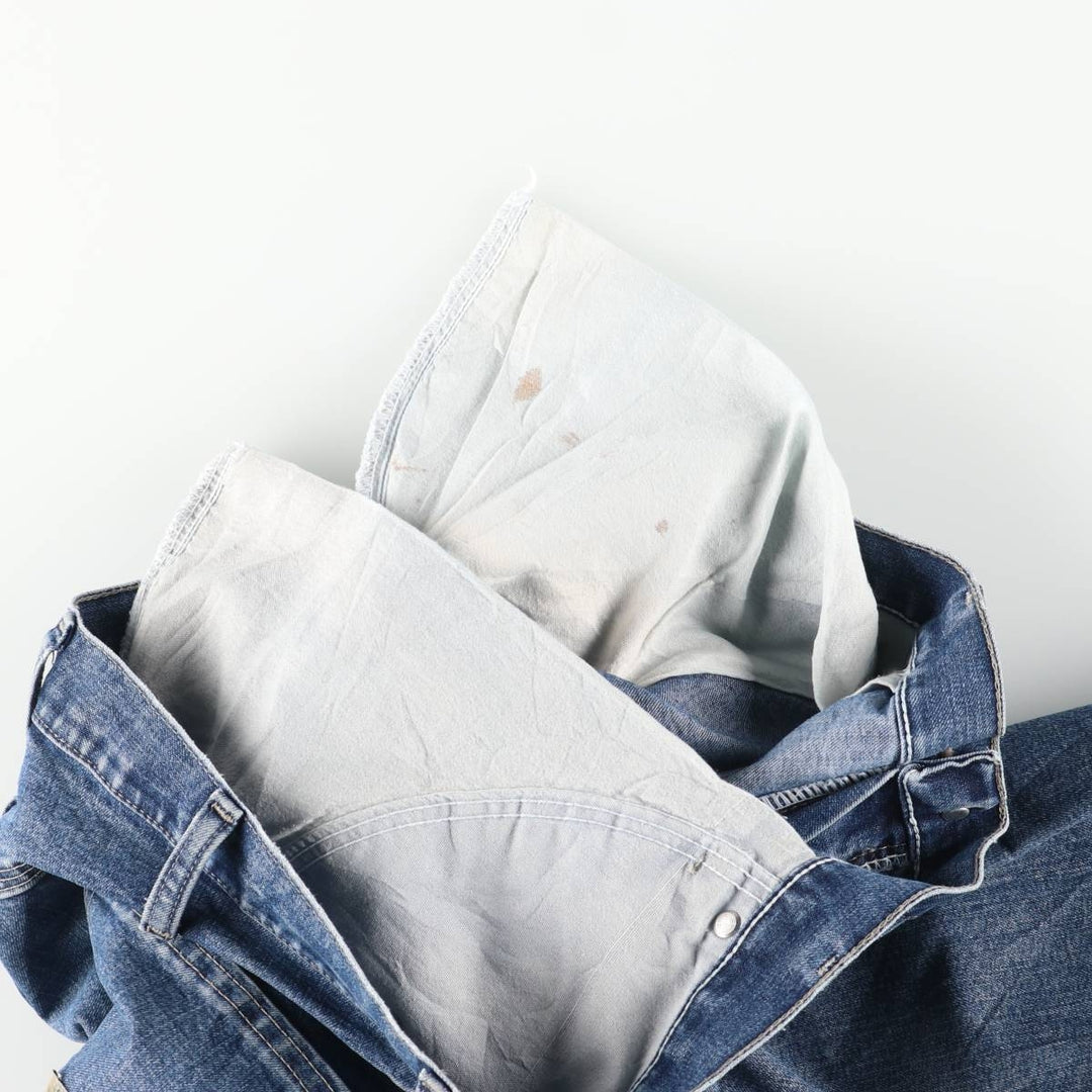 00'S Wrangler CARPENTER denim painter pants for men, W35 equivalent cotton blue type Vintage Second Hand