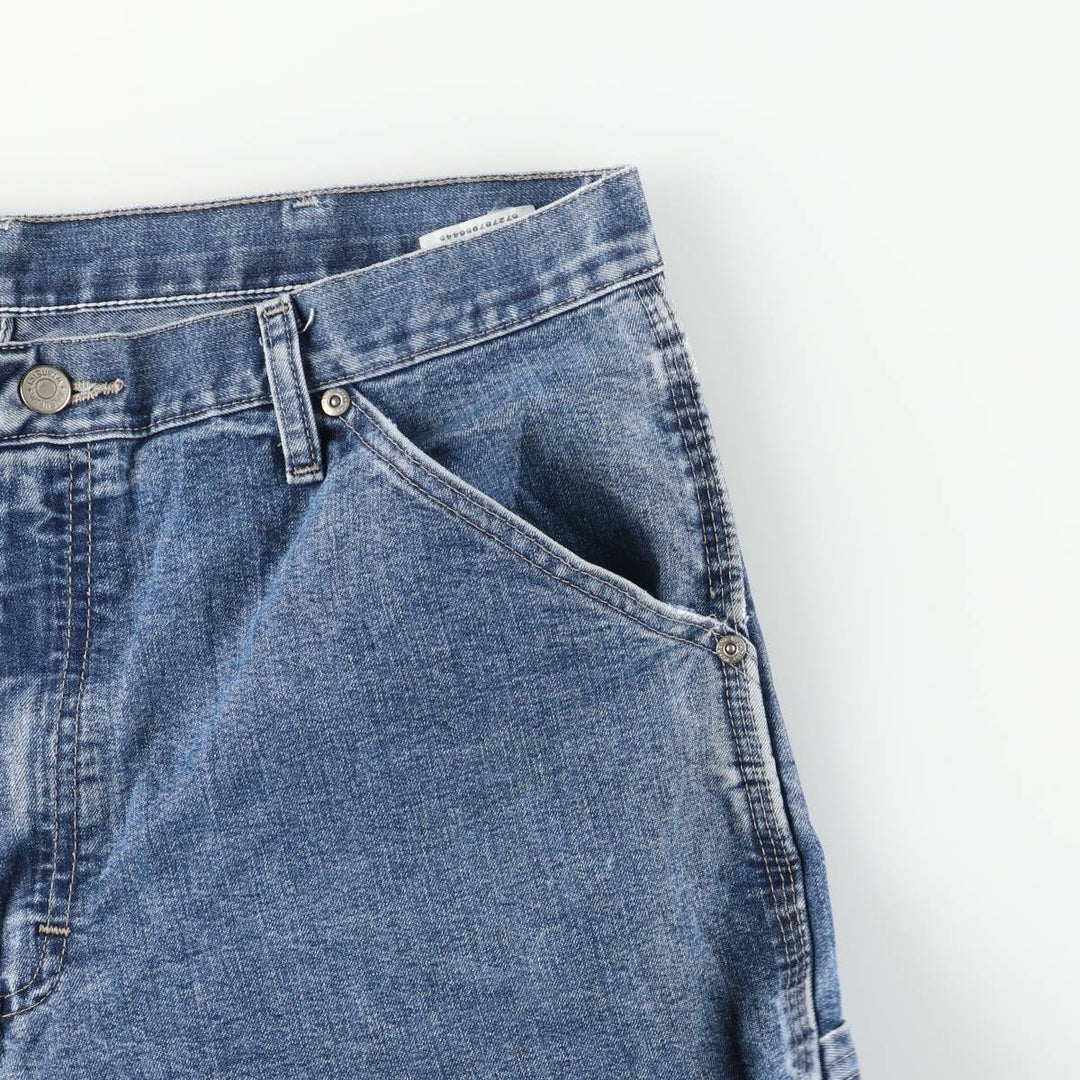 00'S Wrangler CARPENTER denim painter pants for men, W35 equivalent cotton blue type Vintage Second Hand