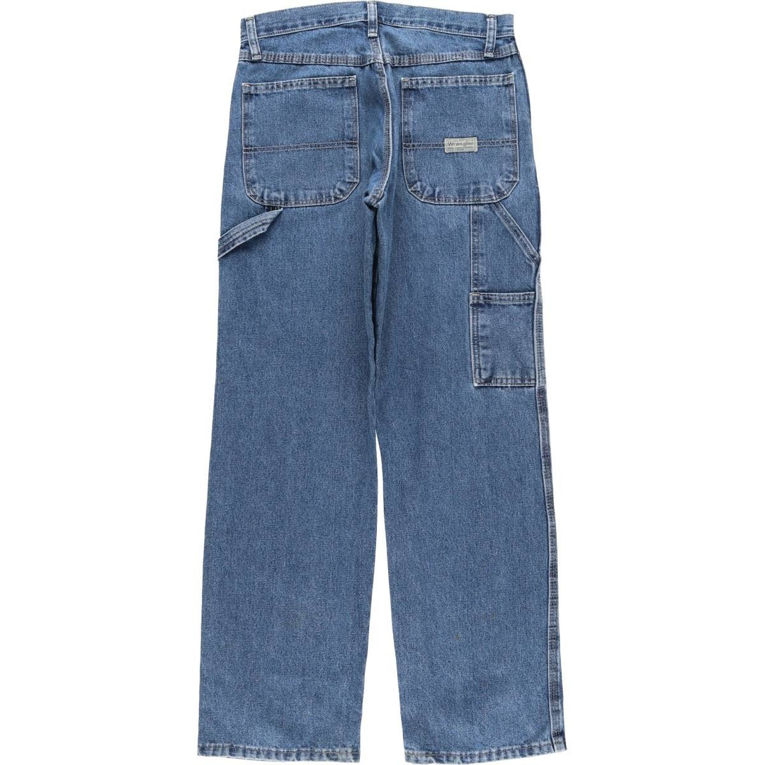 00'S Wrangler CARPENTER denim painter pants for men, W30 equivalent cotton blue type Vintage Second Hand