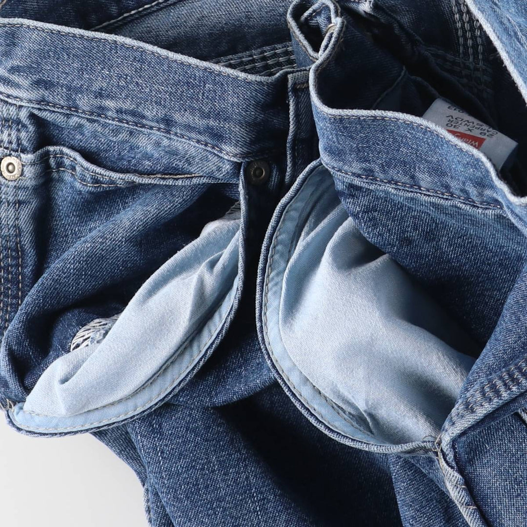 00'S Wrangler CARPENTER denim painter pants for men, W30 equivalent cotton blue type Vintage Second Hand