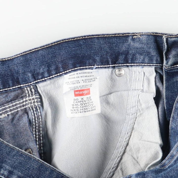 00'S Wrangler CARPENTER denim painter pants for men, W30 equivalent cotton blue type Vintage Second Hand