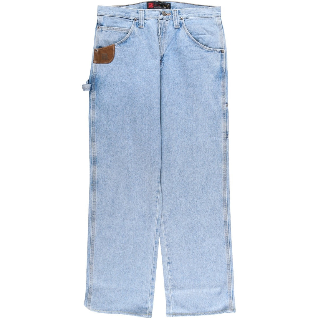 Wrangler RIGGS WORKWEAR Denim Painter Pants Men's W34 equivalent cotton blue type Vintage Second Hand