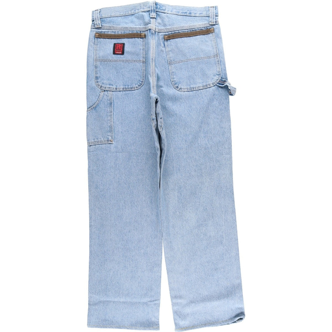 Wrangler RIGGS WORKWEAR Denim Painter Pants Men's W34 equivalent cotton blue type Vintage Second Hand