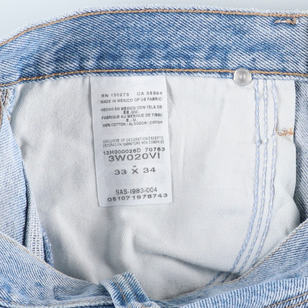 Wrangler RIGGS WORKWEAR Denim Painter Pants Men's W34 equivalent cotton blue type Vintage Second Hand