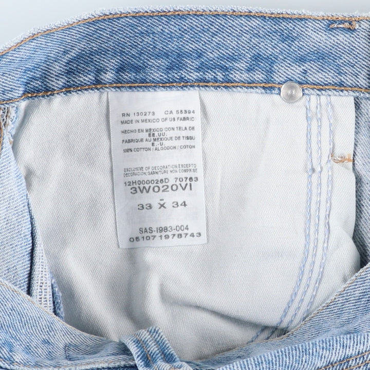 Wrangler RIGGS WORKWEAR Denim Painter Pants Men's W34 equivalent cotton blue type Vintage Second Hand