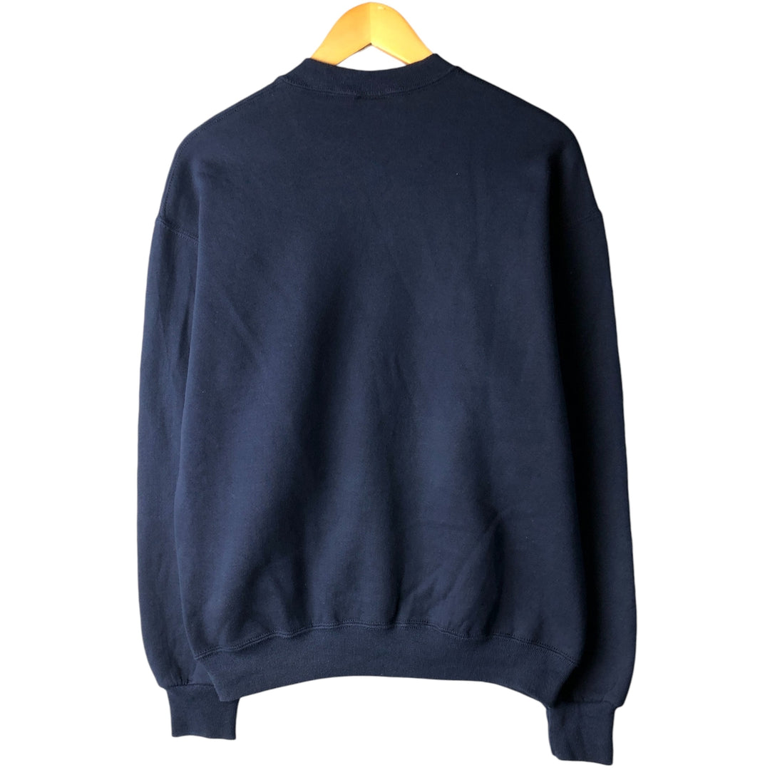 Vintage 90'S Jerzees US Navy Print Sweatshirt, Made in USA, Men's Size Medium cotton navy blue type Vintage Second Hand