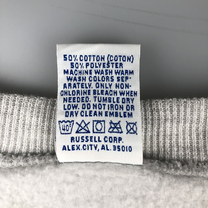 90'S Russell IOWA University of Iowa college sweatshirt, made in the USA, men's size L, vintage cotton gray type Vintage Second Hand