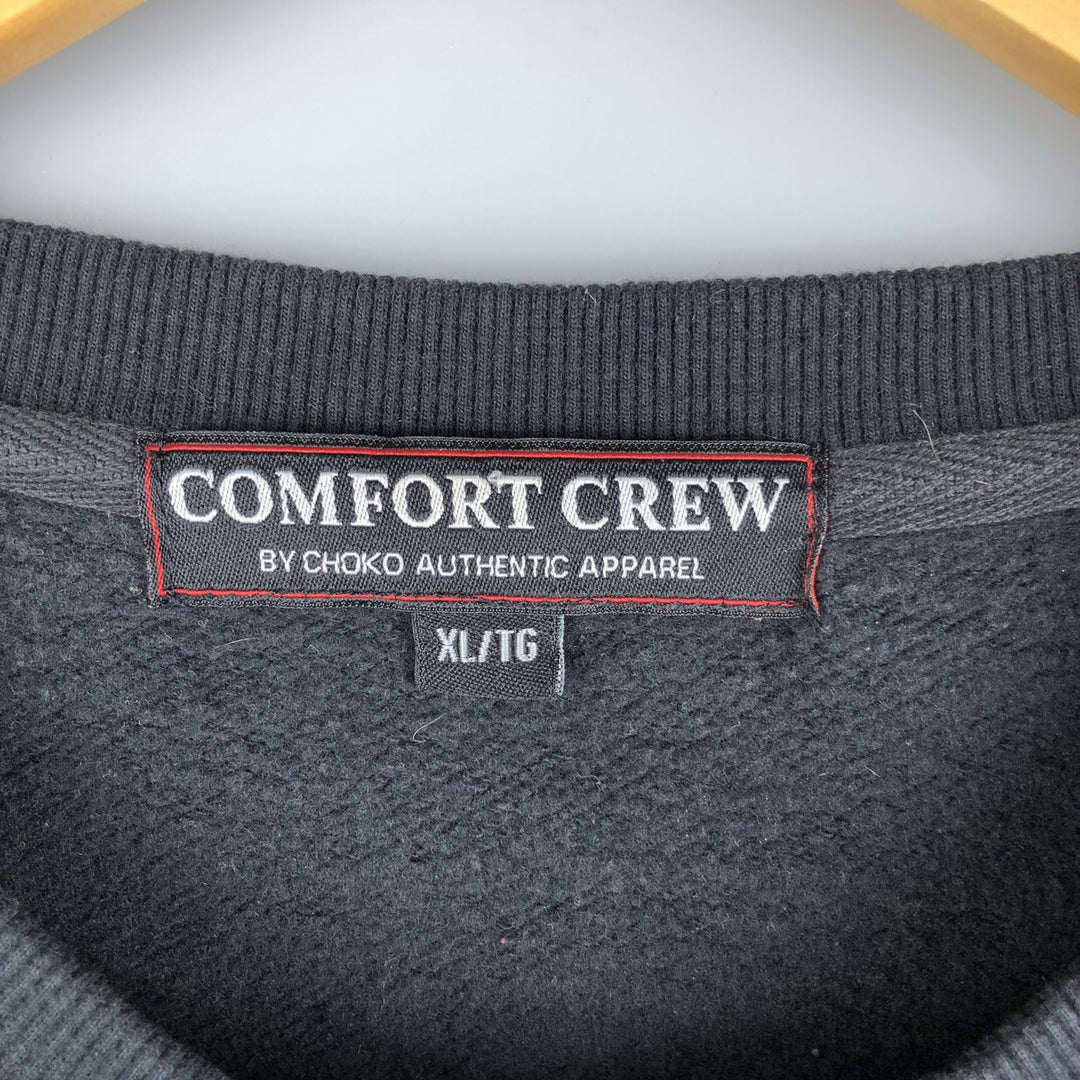 COMFORT CREW CHEVROLET Chevrolet Advertising Sweatshirt, Men's XL cotton black type Vintage Second Hand