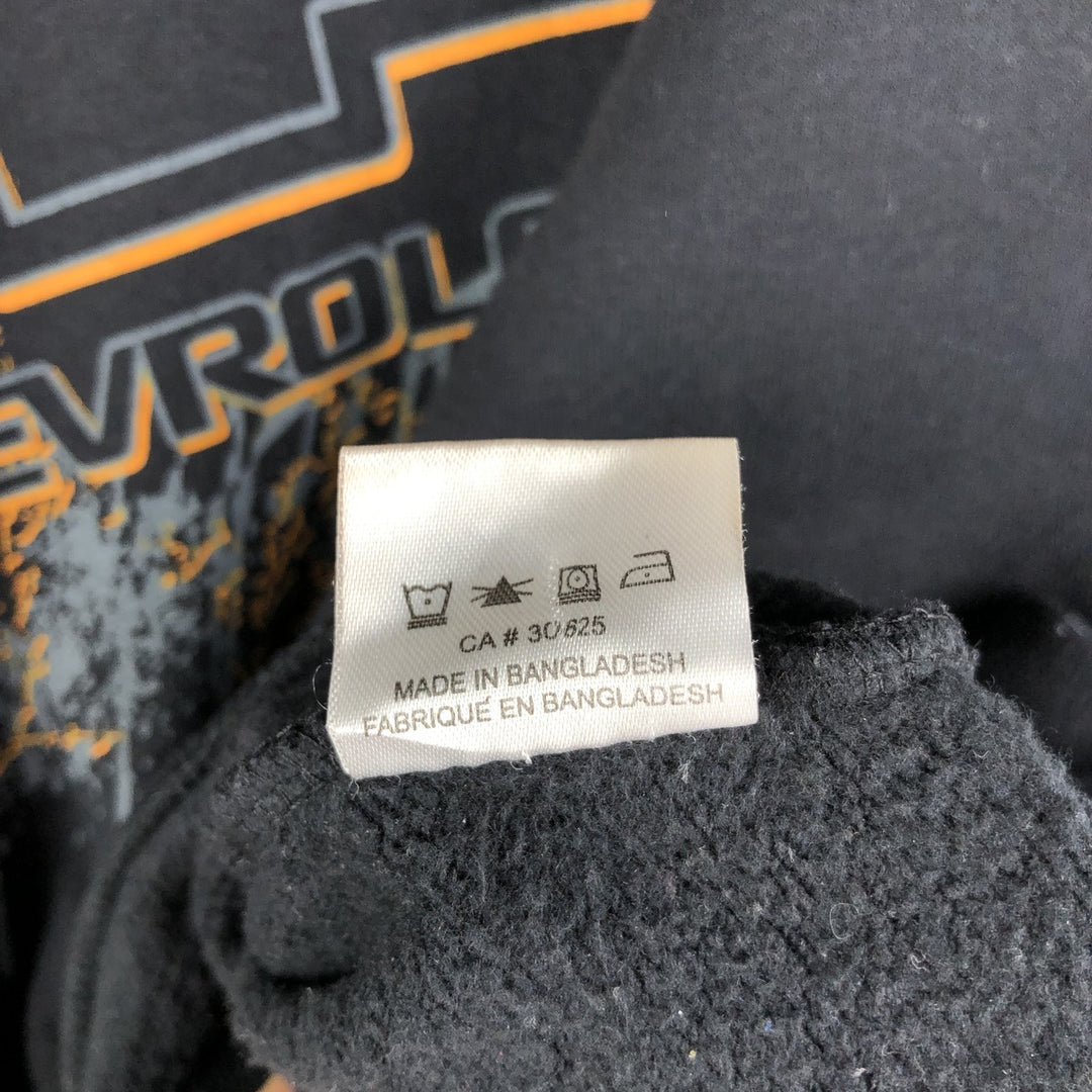 COMFORT CREW CHEVROLET Chevrolet Advertising Sweatshirt, Men's XL cotton black type Vintage Second Hand