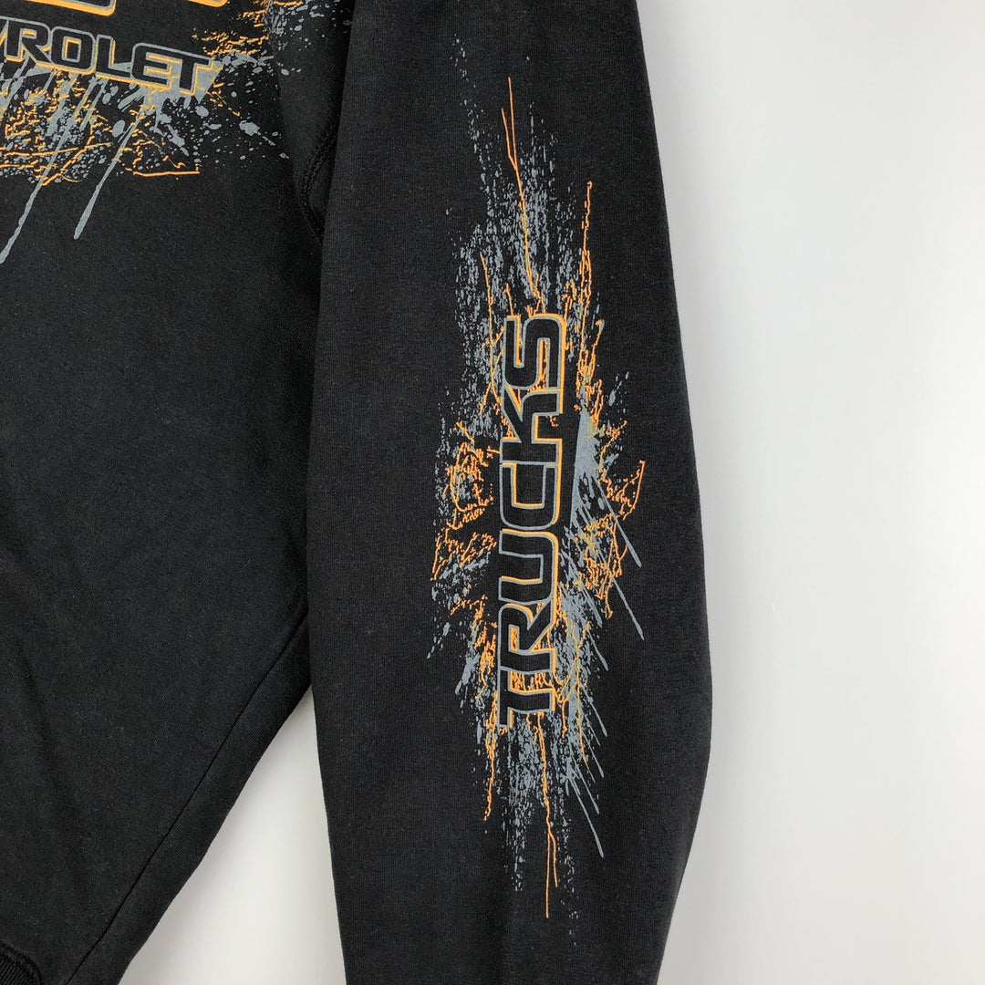 COMFORT CREW CHEVROLET Chevrolet Advertising Sweatshirt, Men's XL cotton black type Vintage Second Hand