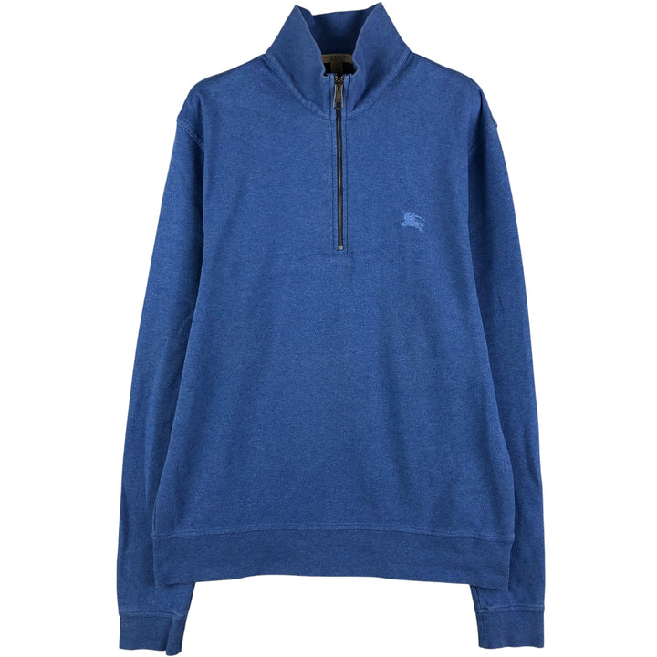 Burberry's BURBERRY BRIT half-zip sweatshirt, men's size XL cotton blue type Vintage Second Hand