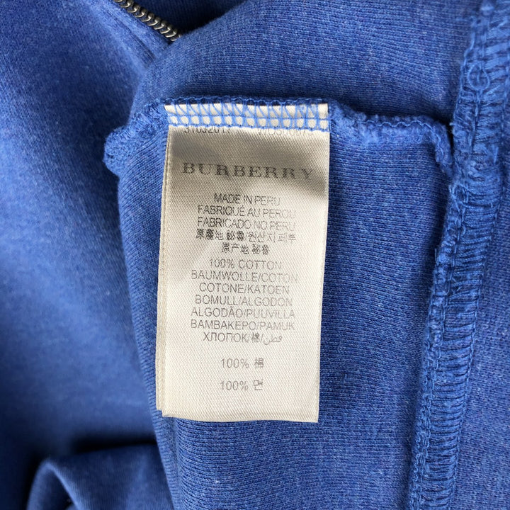 Burberry's BURBERRY BRIT half-zip sweatshirt, men's size XL cotton blue type Vintage Second Hand