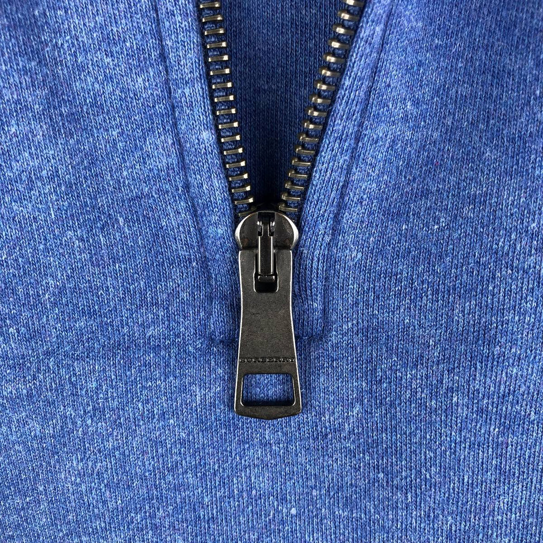 Burberry's BURBERRY BRIT half-zip sweatshirt, men's size XL cotton blue type Vintage Second Hand