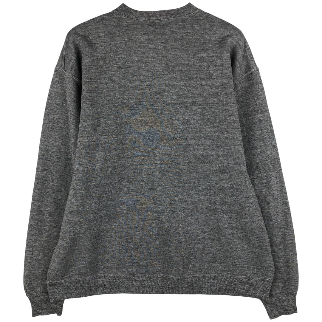 90'S Russell plain blank sweatshirt, sweatshirt, made in USA, men's XL size, vintage polyester gray type Vintage Second Hand