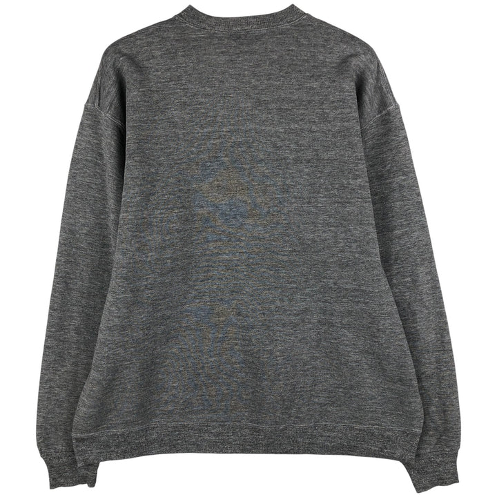 90'S Russell plain blank sweatshirt, sweatshirt, made in USA, men's XL size, vintage polyester gray type Vintage Second Hand