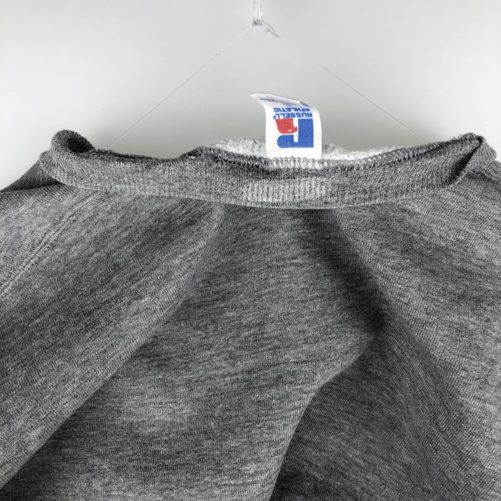 90'S Russell plain blank sweatshirt, sweatshirt, made in USA, men's XL size, vintage polyester gray type Vintage Second Hand