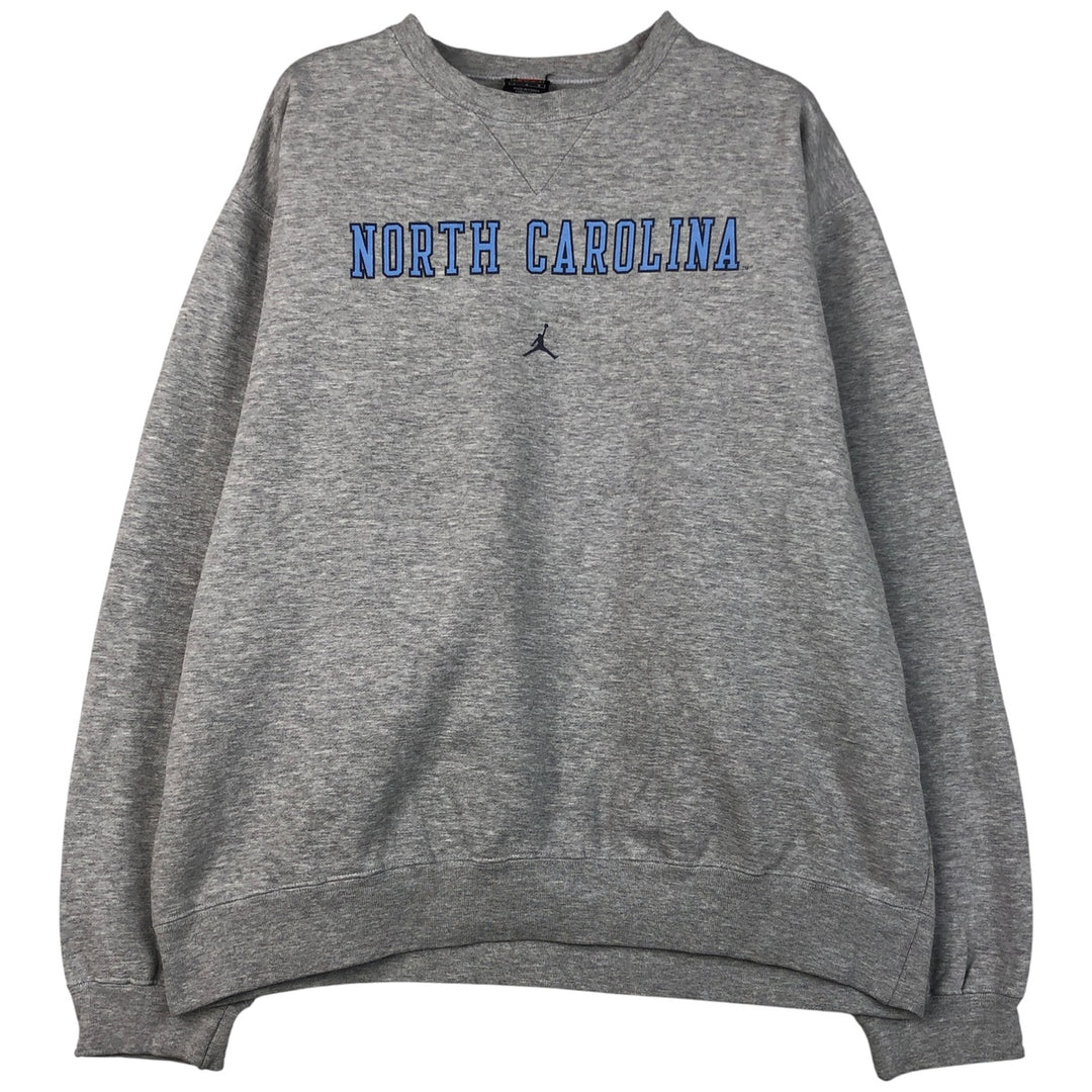 2000'S Nike TEAM Michael Jordan University of North Carolina College Sweatshirt, Men's Size L cotton gray type Vintage Second Hand