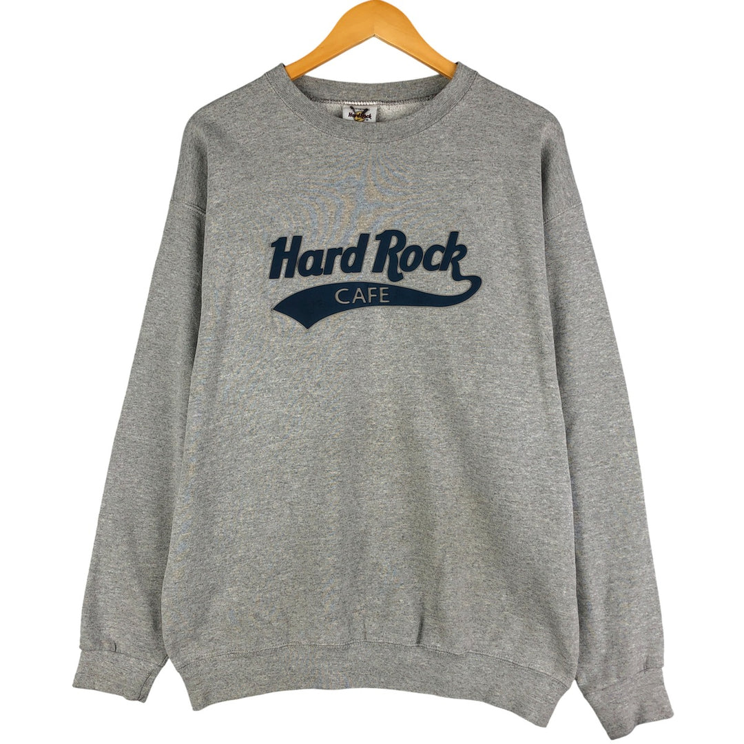 HARD ROCK CAFE Advertising Sweatshirt, Men's Size L cotton gray type Vintage Second Hand