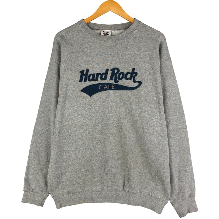 HARD ROCK CAFE Advertising Sweatshirt, Men's Size L cotton gray type Vintage Second Hand