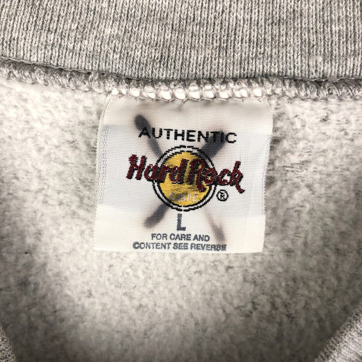 HARD ROCK CAFE Advertising Sweatshirt, Men's Size L cotton gray type Vintage Second Hand