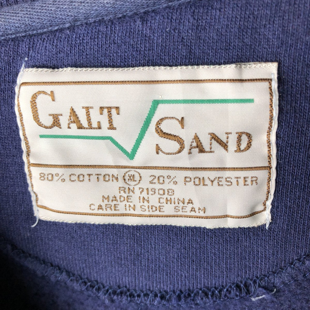 00'S GALT SAND Stars and Stripes Print Sweatshirt, Men's Size XL cotton navy blue type Vintage Second Hand