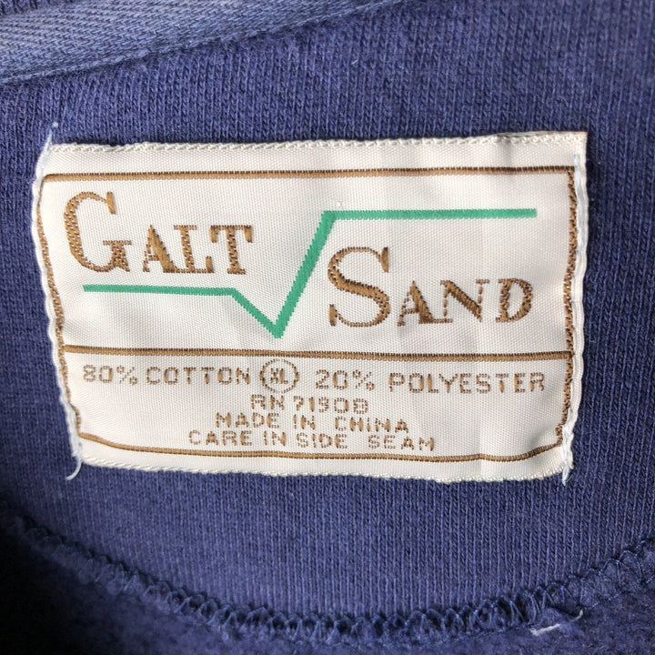 00'S GALT SAND Stars and Stripes Print Sweatshirt, Men's Size XL cotton navy blue type Vintage Second Hand