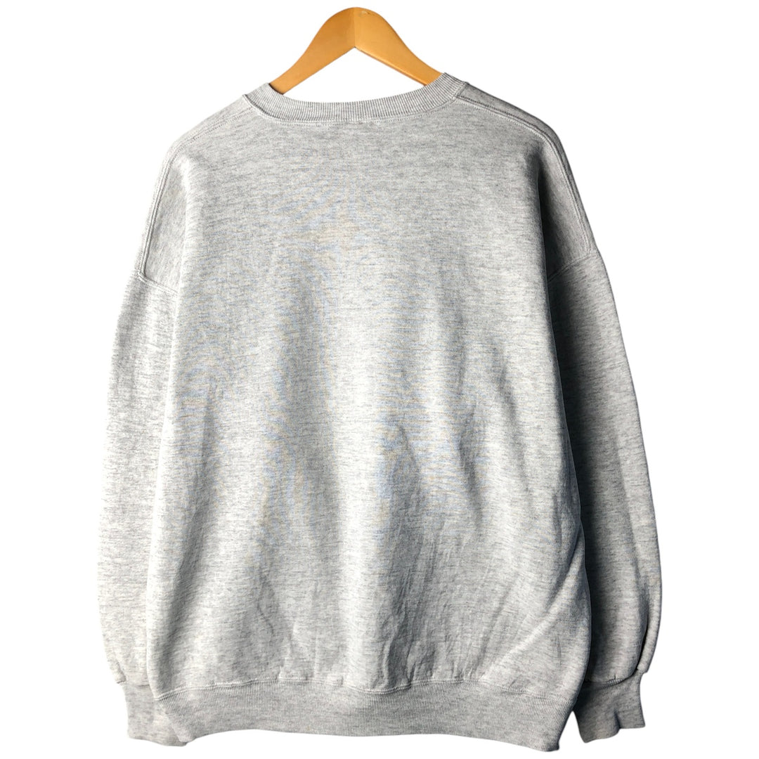 Vintage 80s-90'S Jerzees printed sweatshirt, made in the USA, men's size XXL polyester gray type Vintage Second Hand