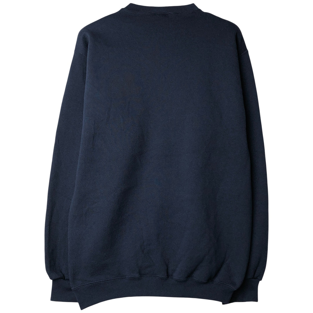 90'S Reebok One Point Logo Sweatshirt Trainer Made in USA Men's M Size Vintage cotton navy blue type Vintage Second Hand