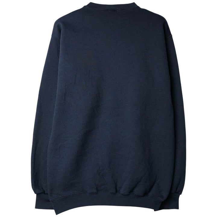 90'S Reebok One Point Logo Sweatshirt Trainer Made in USA Men's M Size Vintage cotton navy blue type Vintage Second Hand