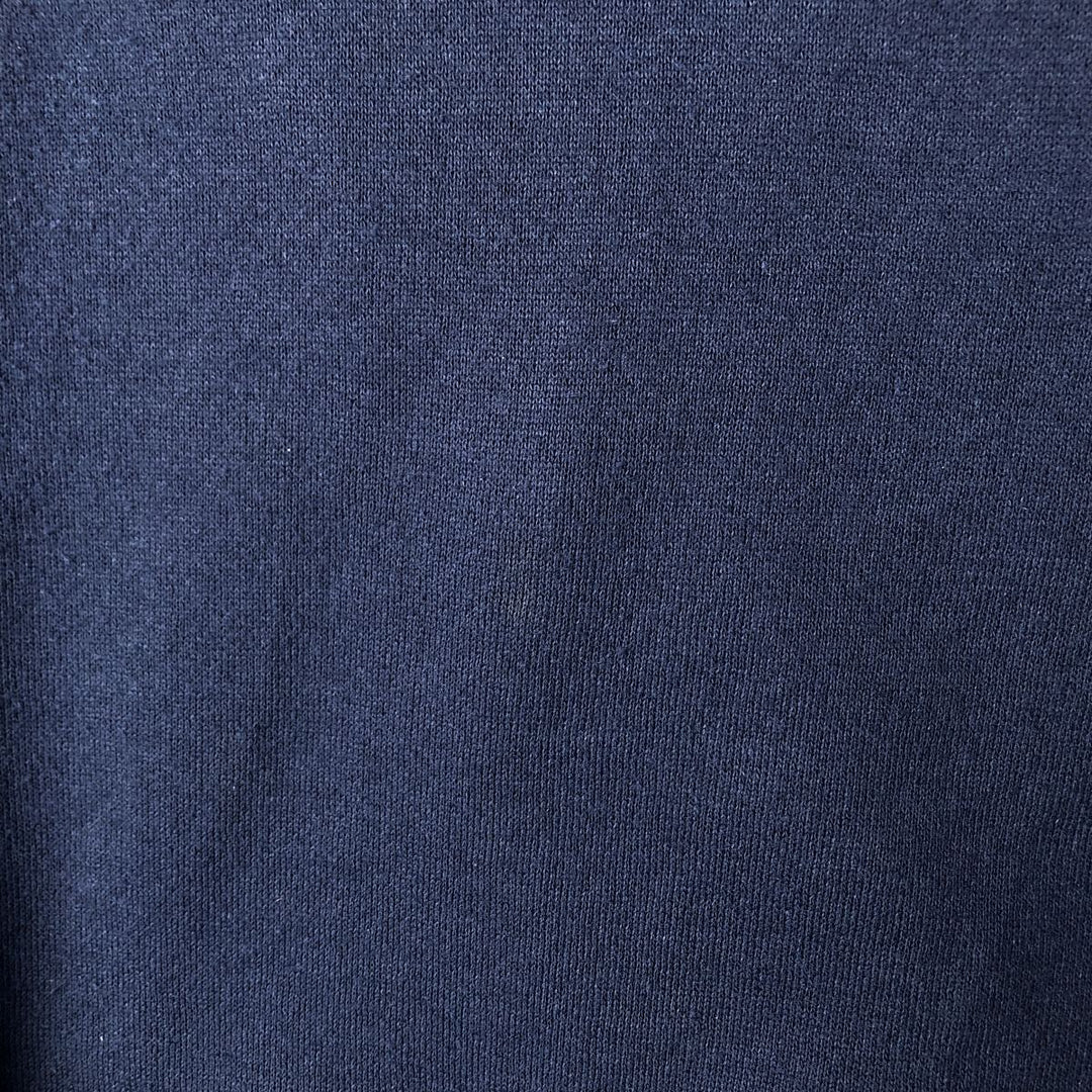 90'S Reebok One Point Logo Sweatshirt Trainer Made in USA Men's M Size Vintage cotton navy blue type Vintage Second Hand