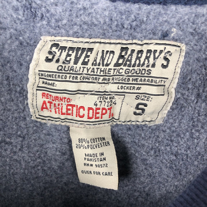 90s-00'S Steve and Barry's College Character Sweatshirt, Men's Size Small cotton navy blue type Vintage Second Hand