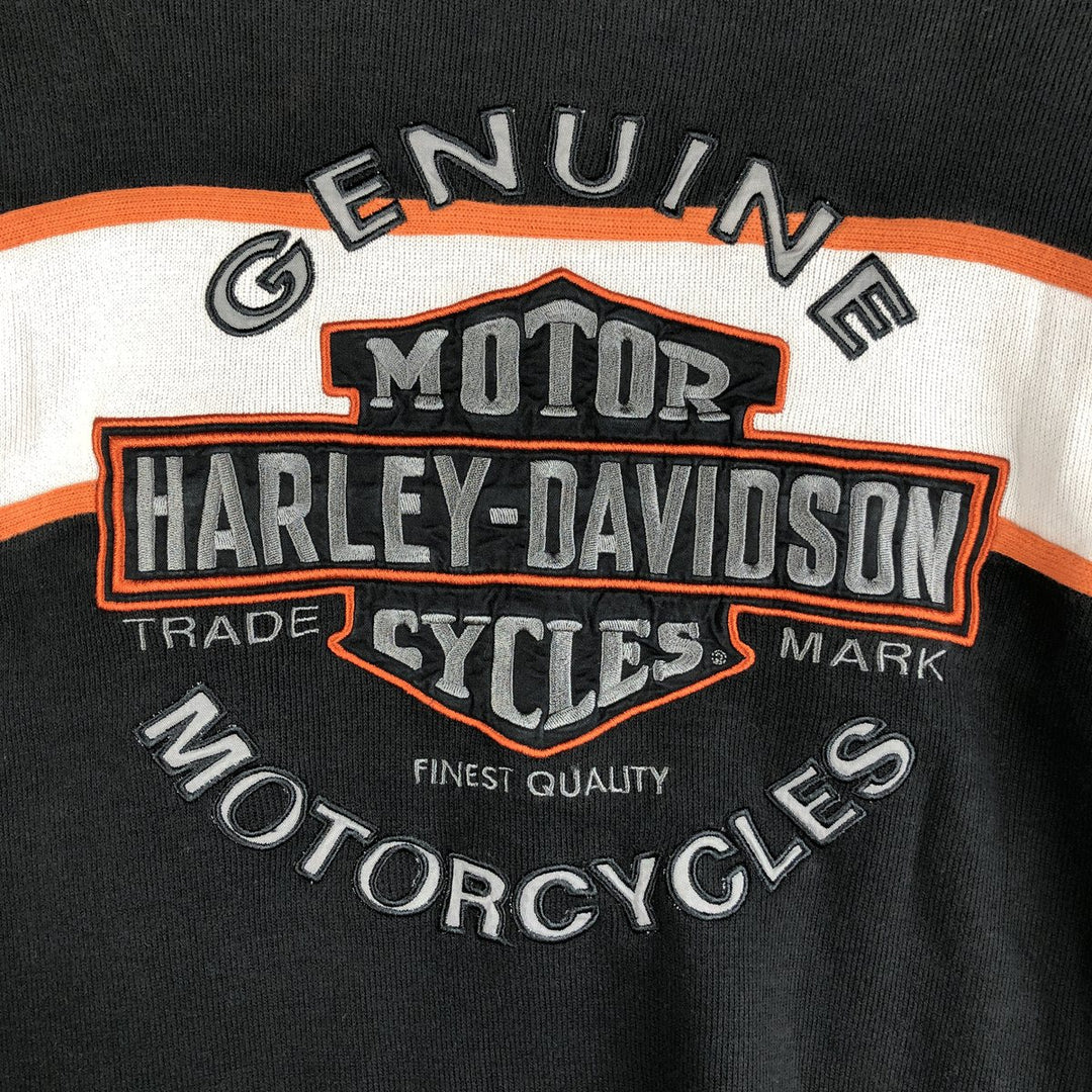 2000'S Harley-Davidson Back Logo Advertising Sweatshirt, Men's XXL cotton black type Vintage Second Hand