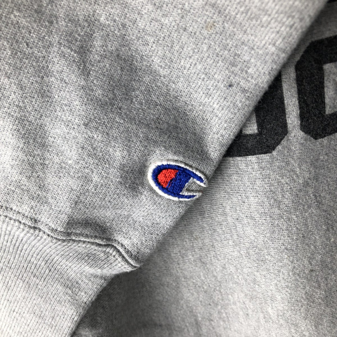 2000'S Champion REVERSE WEAVE Reverse Weave Print Sweatshirt, Men's Size L unclear gray type Vintage Second Hand