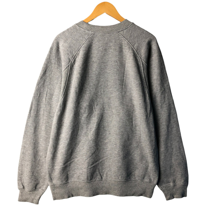 2000'S Adidas large logo sweatshirt, size M, men's cotton gray type Vintage Second Hand