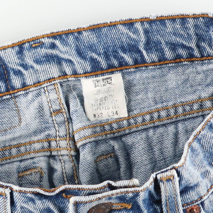 90'S Levi's 550 Relaxed Fit Tapered Leg Tapered Denim Pants Made in USA Men's W32 Vintage cotton blue type Vintage Second Hand