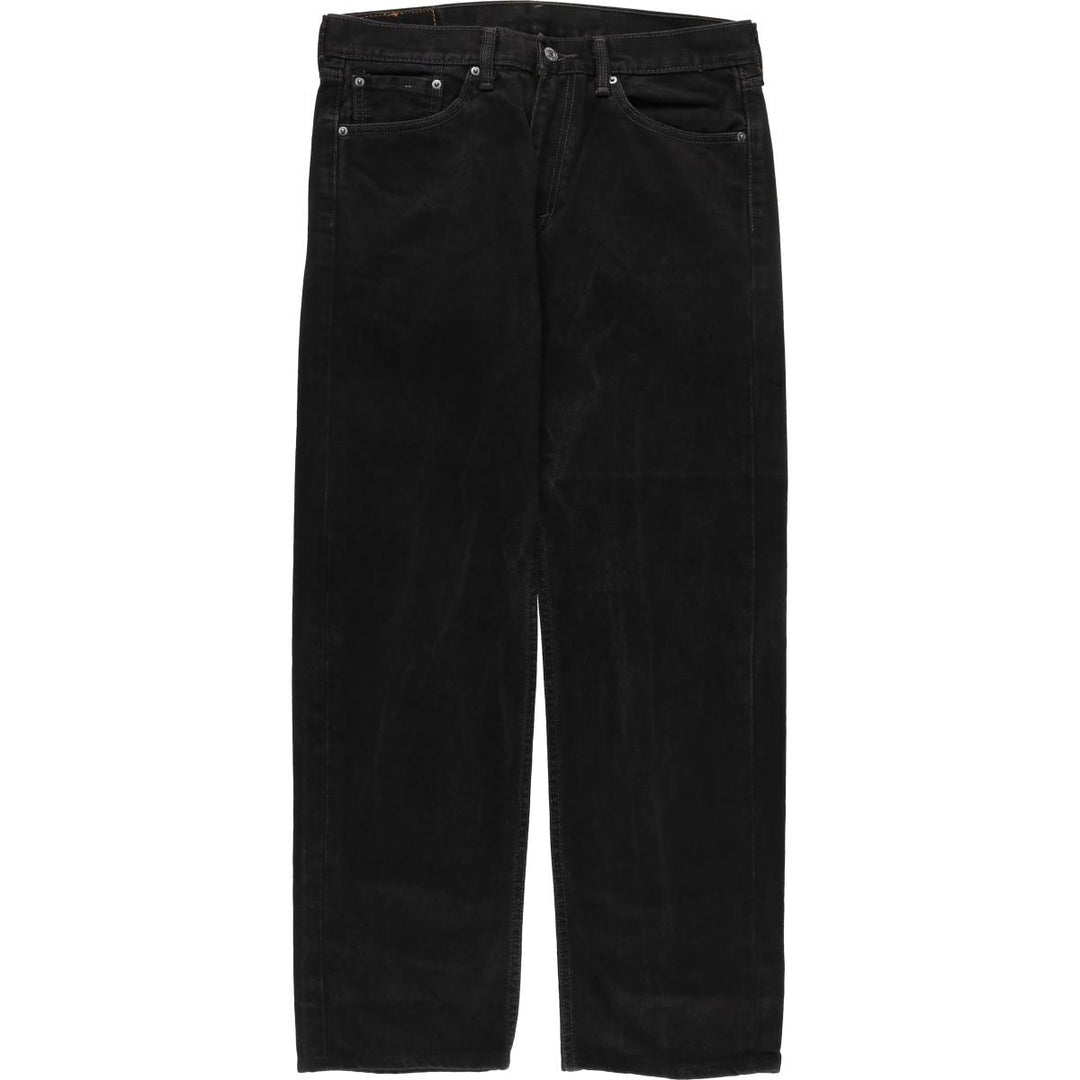 Levi's 505 Black Denim Tapered Denim Pants for Men, W34 equivalent cotton black type Vintage Second Hand