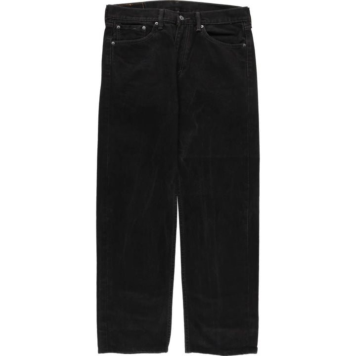 Levi's 505 Black Denim Tapered Denim Pants for Men, W34 equivalent cotton black type Vintage Second Hand