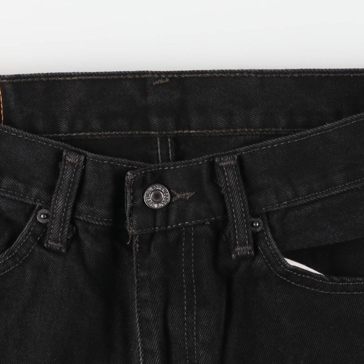 Levi's 505 Black Denim Tapered Denim Pants for Men, W34 equivalent cotton black type Vintage Second Hand