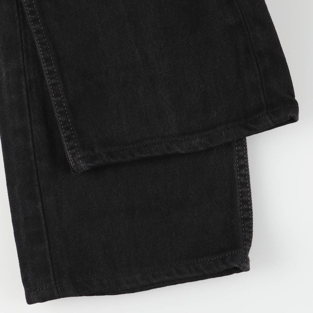 Levi's 505 Black Denim Tapered Denim Pants for Men, W34 equivalent cotton black type Vintage Second Hand