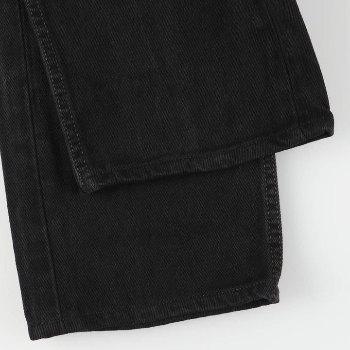 Levi's 505 Black Denim Tapered Denim Pants for Men, W34 equivalent cotton black type Vintage Second Hand
