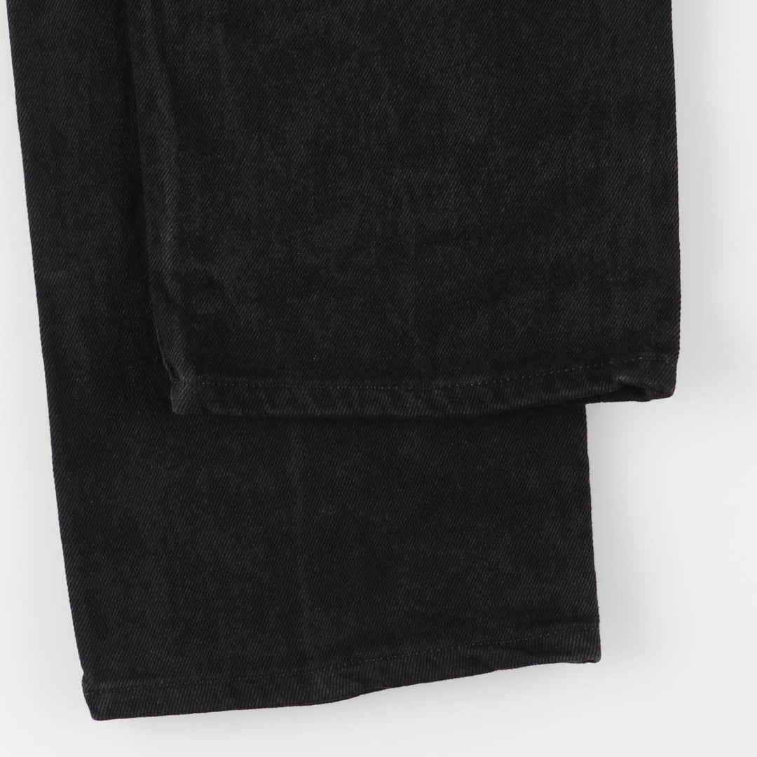 Levi's 505 Black Denim Tapered Denim Pants for Men, W34 equivalent cotton black type Vintage Second Hand