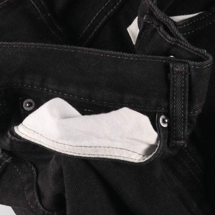 Levi's 505 Black Denim Tapered Denim Pants for Men, W34 equivalent cotton black type Vintage Second Hand