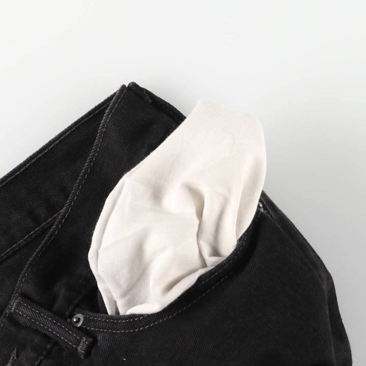 Levi's 505 Black Denim Tapered Denim Pants for Men, W34 equivalent cotton black type Vintage Second Hand