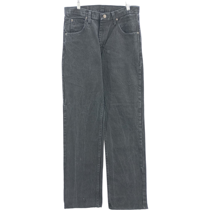 00'S Wrangler Black Denim Straight Denim Pants Men's W32 cotton black type Vintage Second Hand