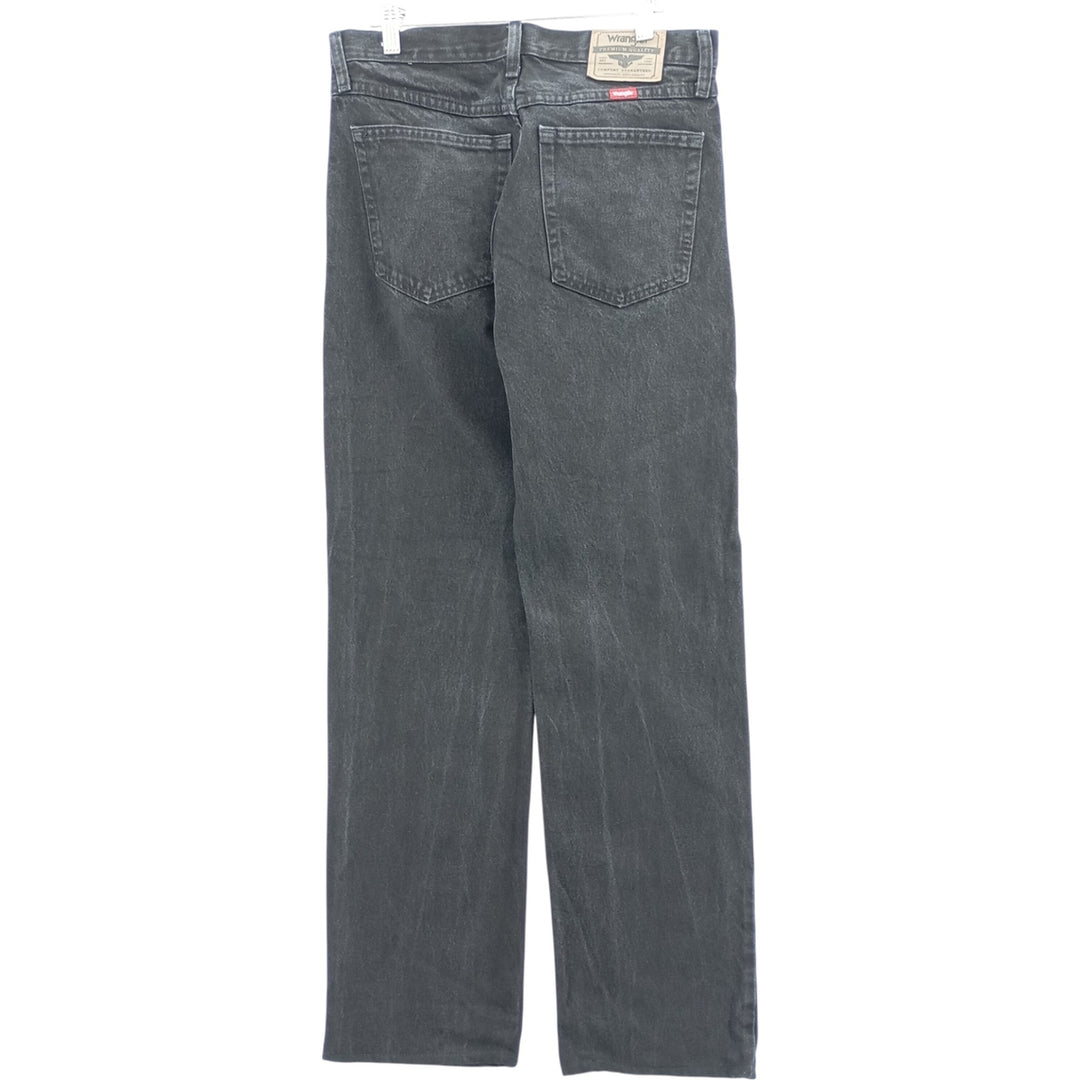 00'S Wrangler Black Denim Straight Denim Pants Men's W32 cotton black type Vintage Second Hand