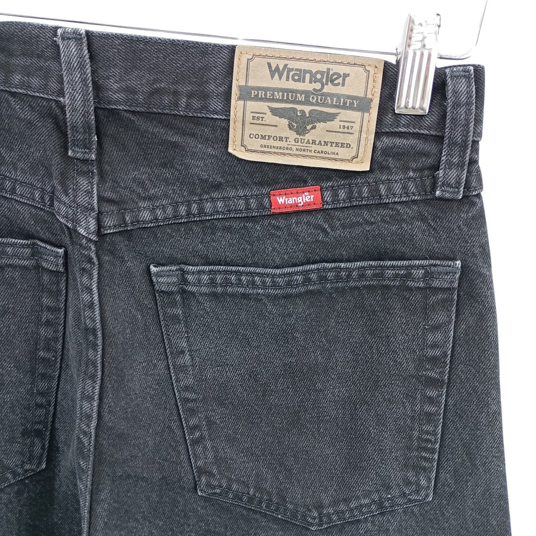 00'S Wrangler Black Denim Straight Denim Pants Men's W32 cotton black type Vintage Second Hand