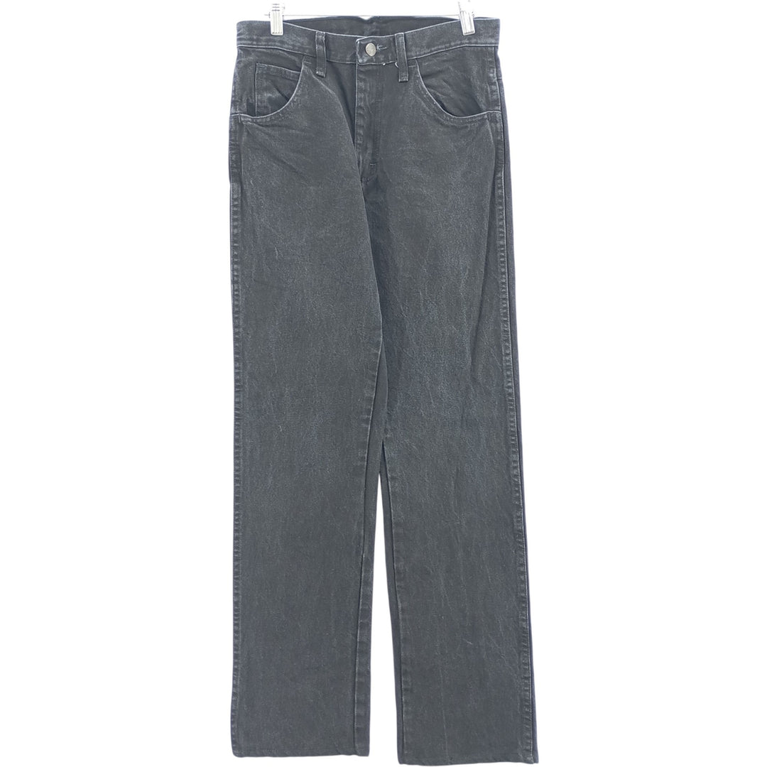 Rustler Black Denim Straight Denim Pants for Men, W30 equivalent cotton black type Vintage Second Hand